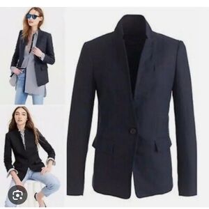 J CREW LINEN ‘REGENT’ BLAZER IN NAVY 100% LINEN